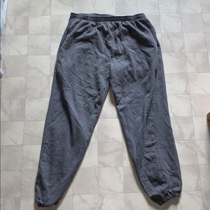 Gray sweatpants